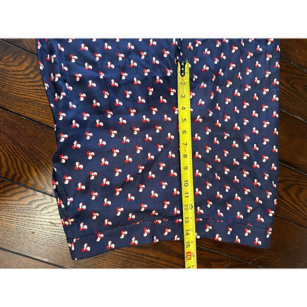 BODEN whimsy cottagecore navy red and white design pants size 12 NWT - Picture 5 of 9